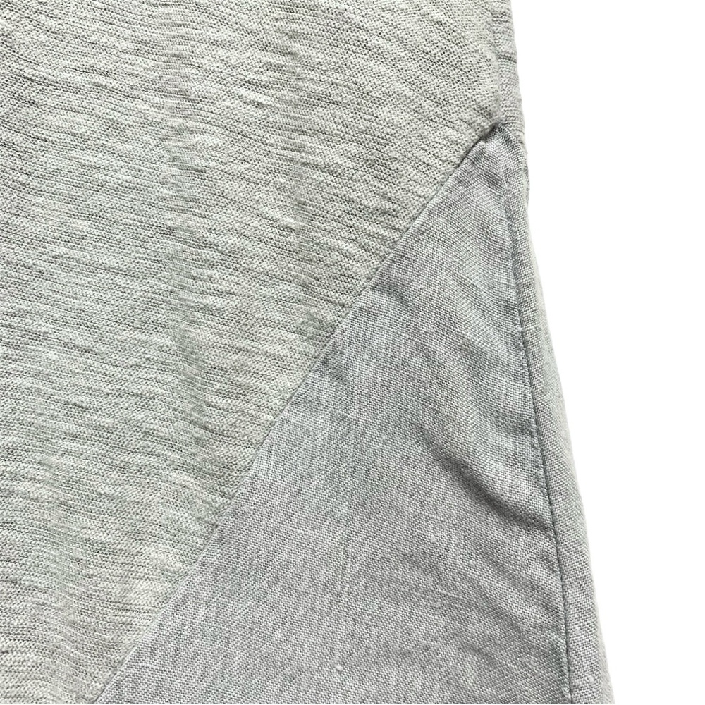Cut Loose Linen Midi Dress Size XS Contrast Panel Sleeveless Tank Blue Grey - Picture 7 of 13